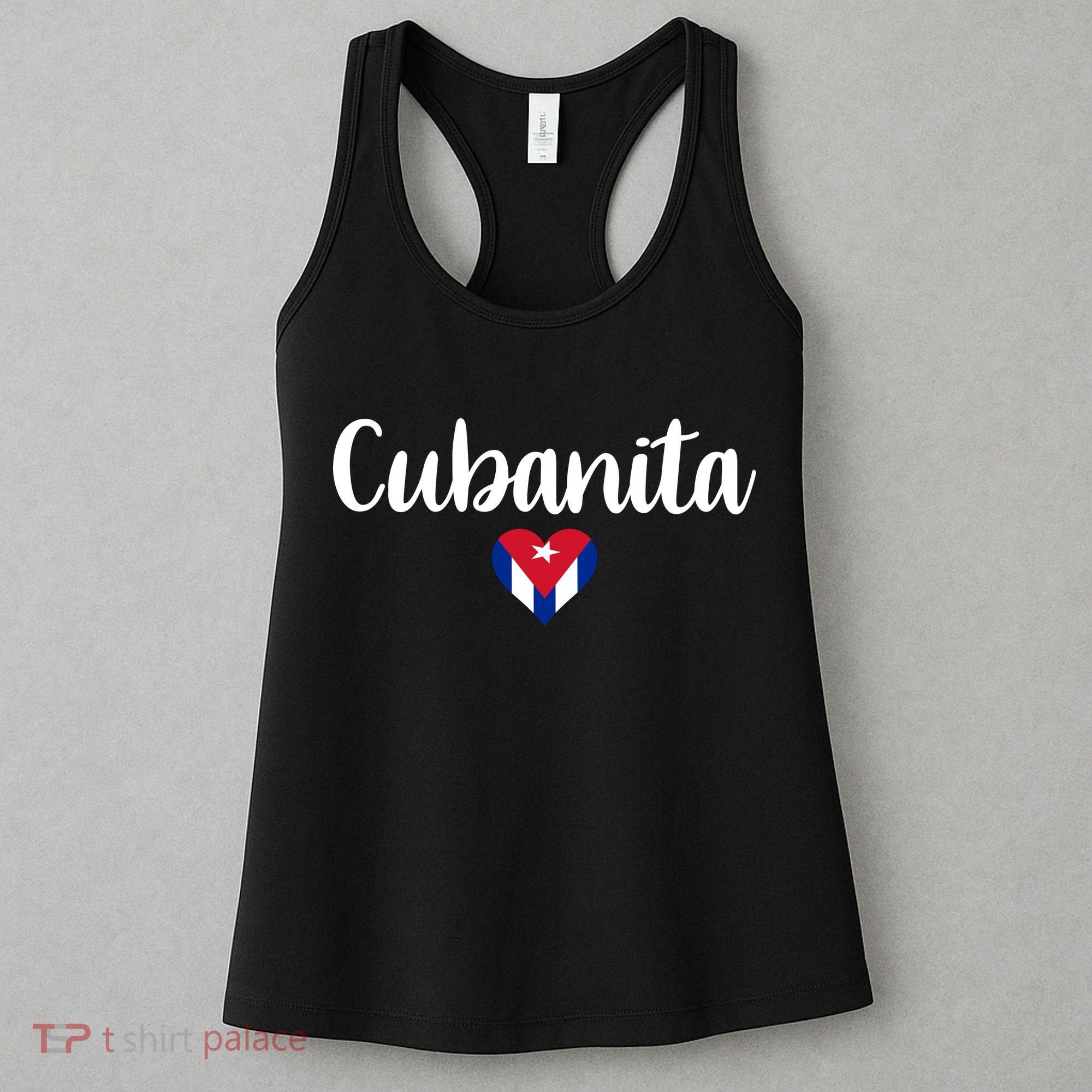 Cubanita Cuban Heart Cuba Flag Women's Tank Top
