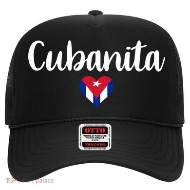 Cubanita Cuban Heart Cuba Flag Hat
