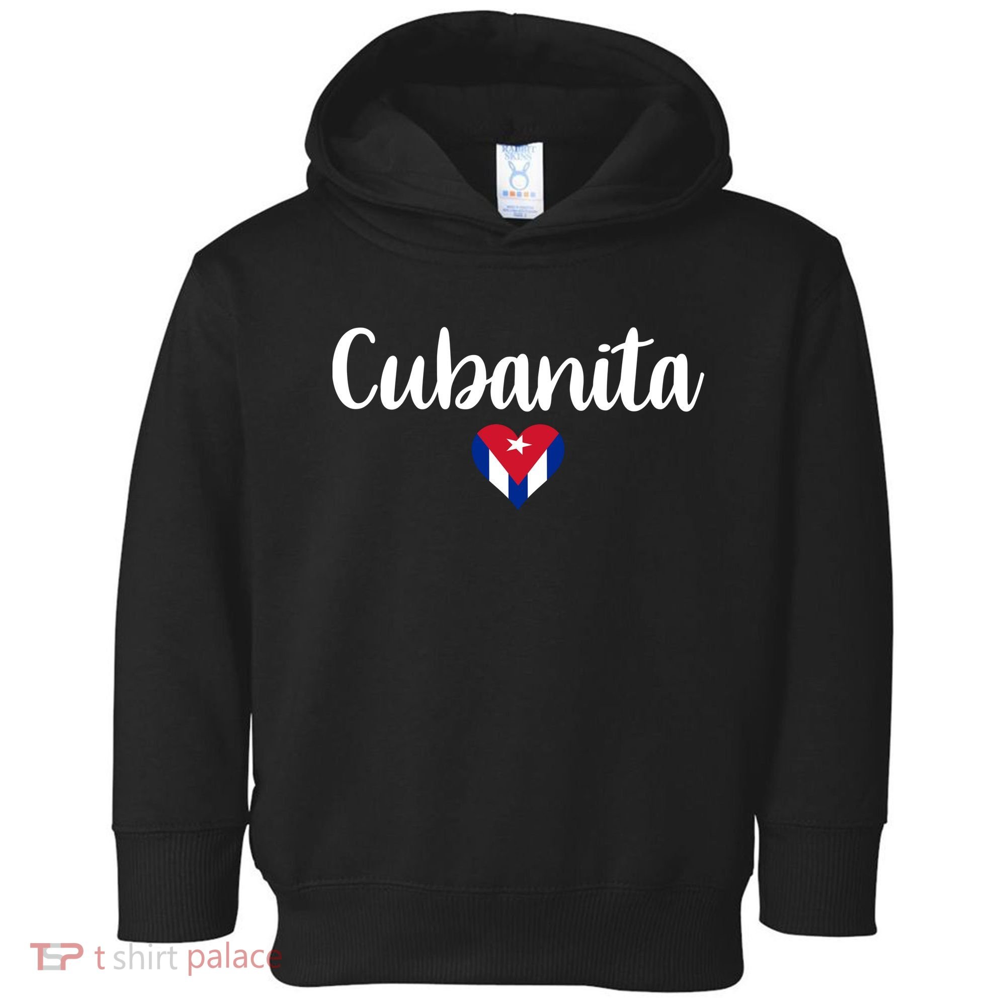 Cubanita Cuban Heart Cuba Flag Toddler Hoodie