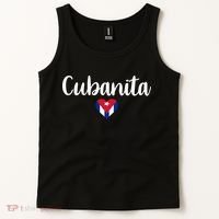 Cubanita Cuban Heart Cuba Flag Tank Top thumb 2