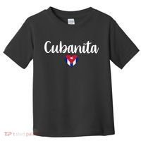Cubanita Cuban Heart Cuba Flag Toddler T-Shirt thumb 0