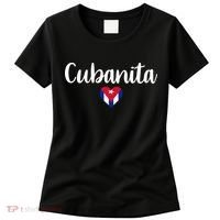 Cubanita Cuban Heart Cuba Flag Women's T-Shirt thumb 0