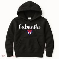 Cubanita Cuban Heart Cuba Flag Kids Hoodie thumb 0