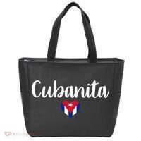 Cubanita Cuban Heart Cuba Flag Tote Bag thumb 0