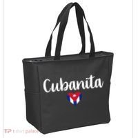 Cubanita Cuban Heart Cuba Flag Tote Bag thumb 2