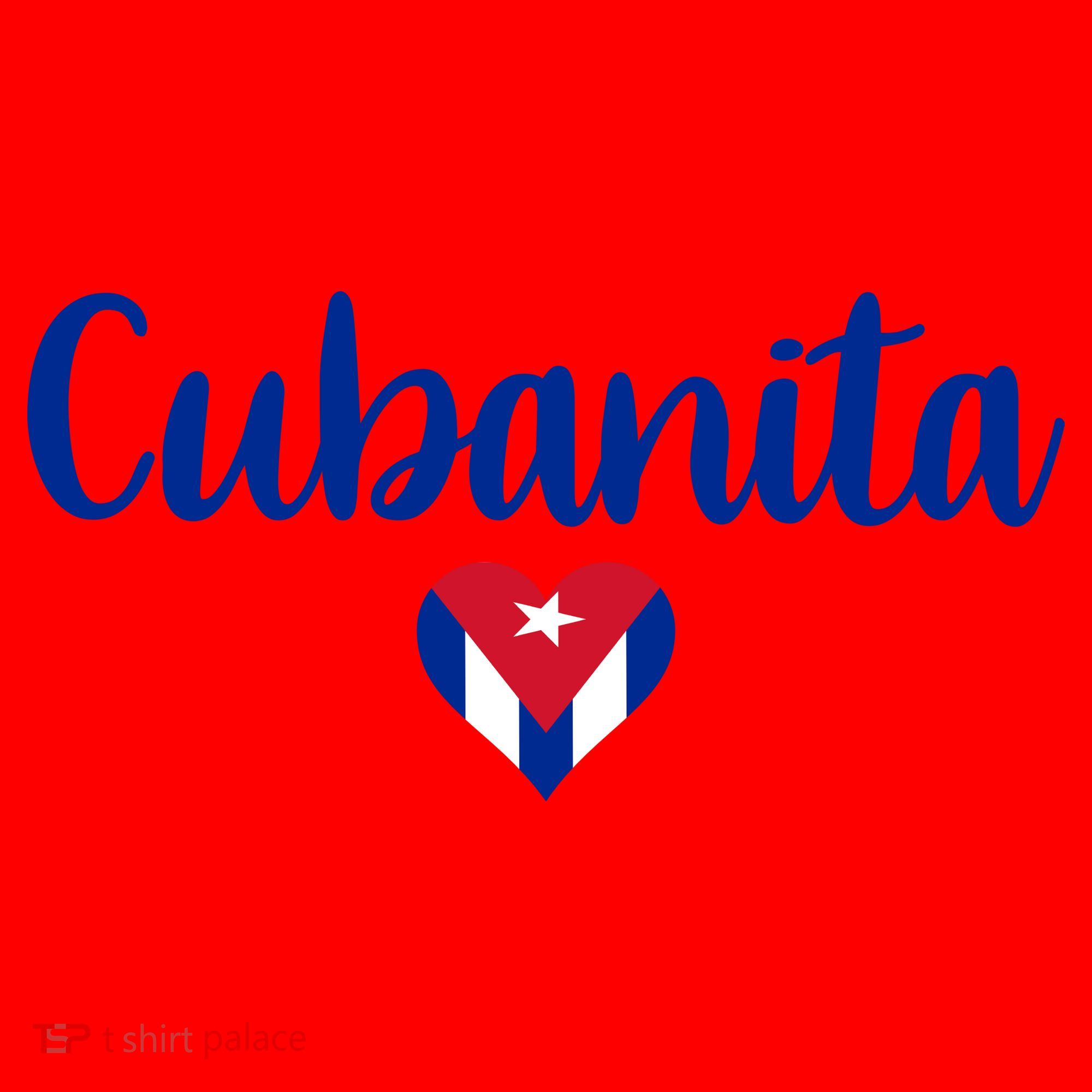 Cubanita Cuban Heart Cuba Flag Santa Hat