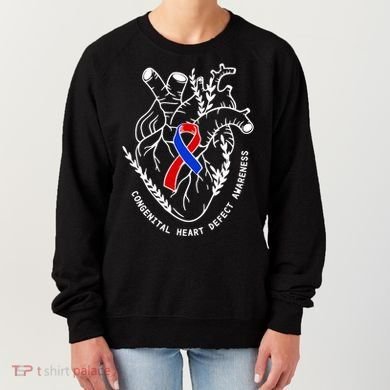 Chd Congenital Heart Defect Disease Awareness Ribbon Warrior Women's Sweatshirt