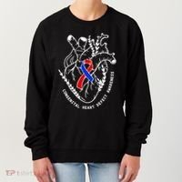 Chd Congenital Heart Defect Disease Awareness Ribbon Warrior Women's Sweatshirt thumb 0