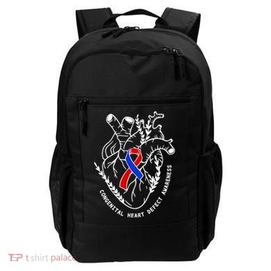 Chd Congenital Heart Defect Disease Awareness Ribbon Warrior Backpack