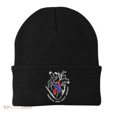 Chd Congenital Heart Defect Disease Awareness Ribbon Warrior Beanie