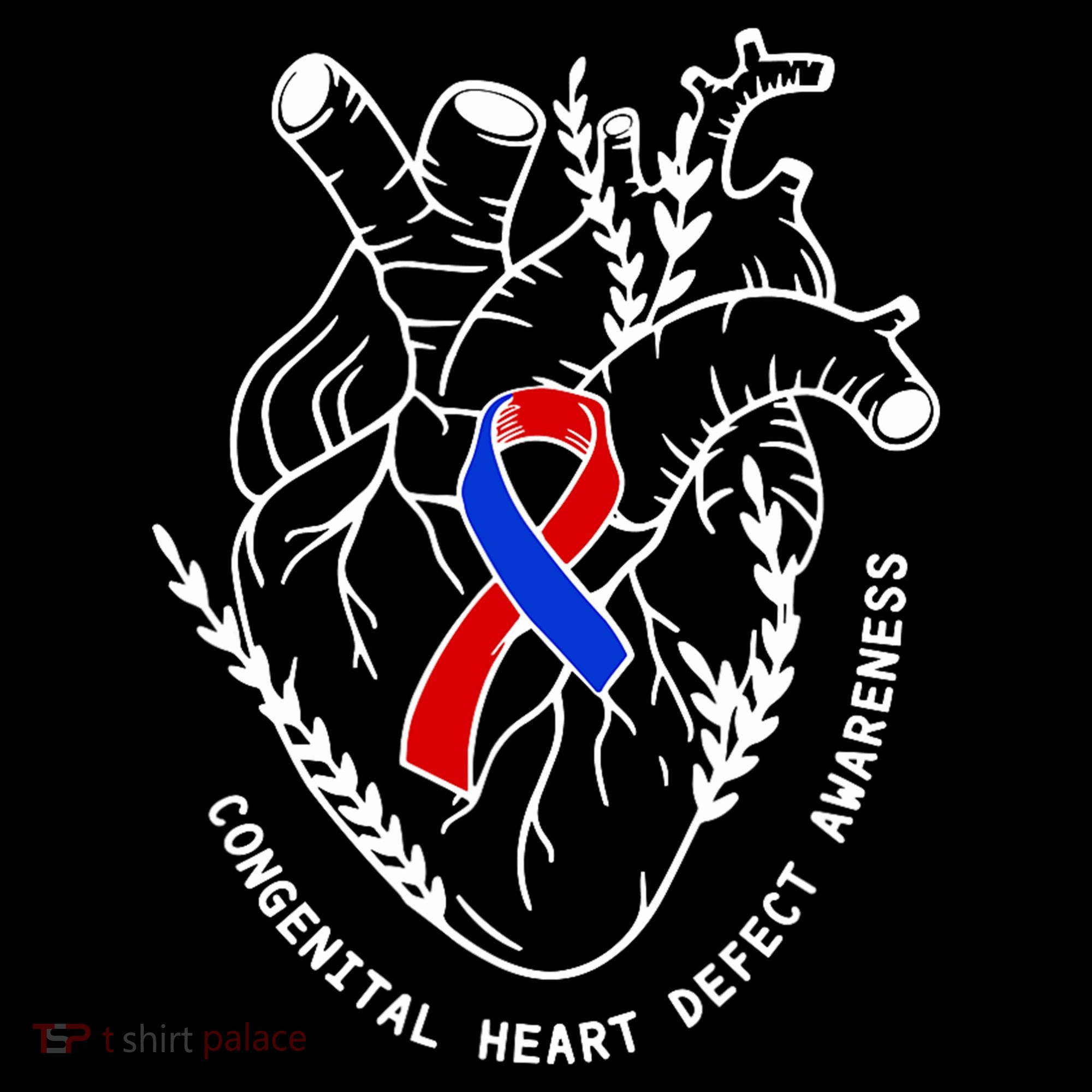 Chd Congenital Heart Defect Disease Awareness Ribbon Warrior Women's Hoodie