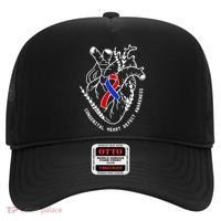Chd Congenital Heart Defect Disease Awareness Ribbon Warrior Hat thumb 0