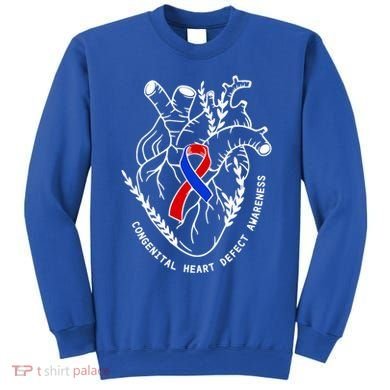 Chd Congenital Heart Defect Disease Awareness Ribbon Warrior Sweatshirt