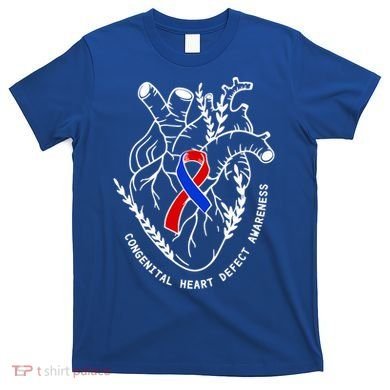 Chd Congenital Heart Defect Disease Awareness Ribbon Warrior T-Shirt