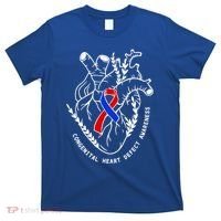 Chd Congenital Heart Defect Disease Awareness Ribbon Warrior T-Shirt thumb 0