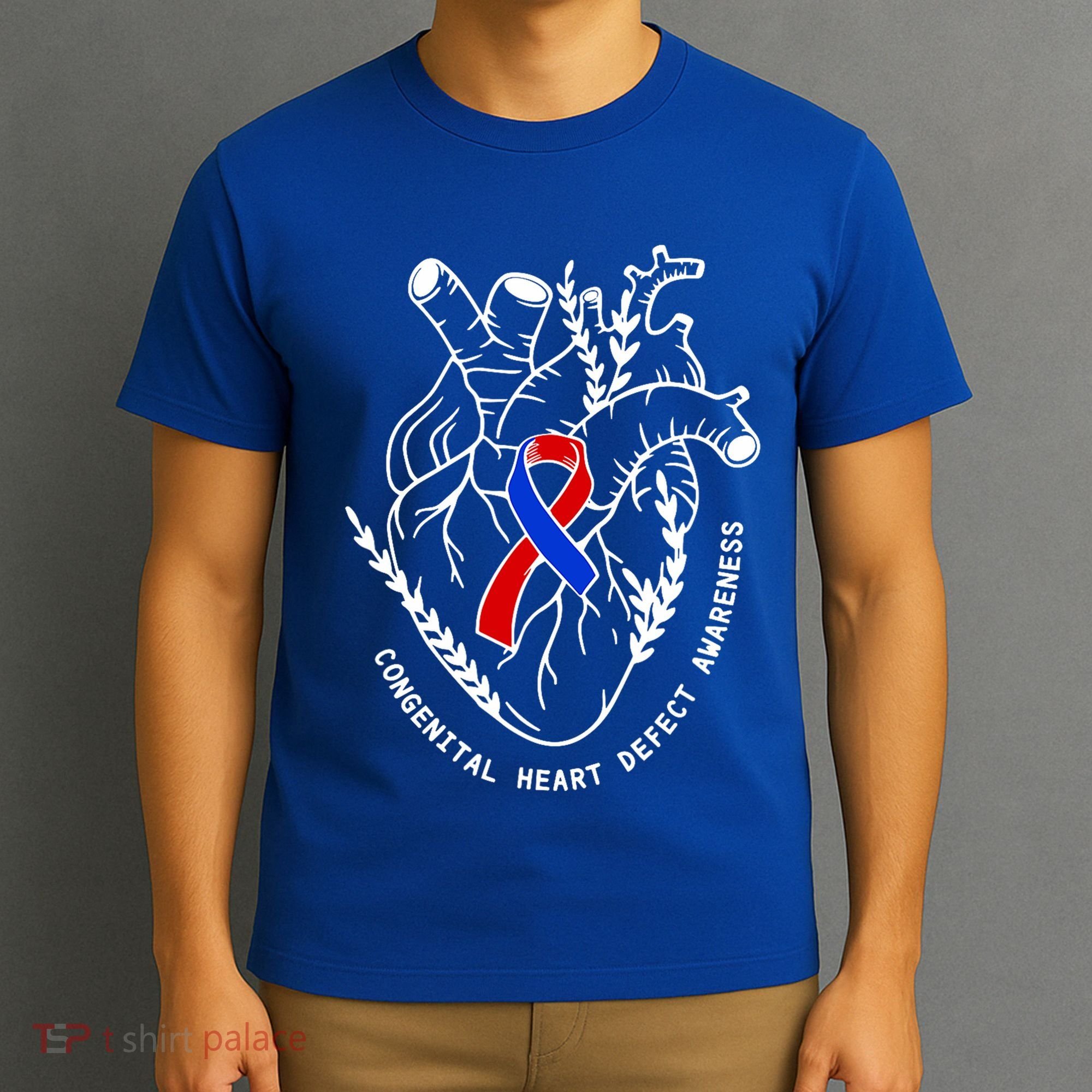 Chd Congenital Heart Defect Disease Awareness Ribbon Warrior T-Shirt