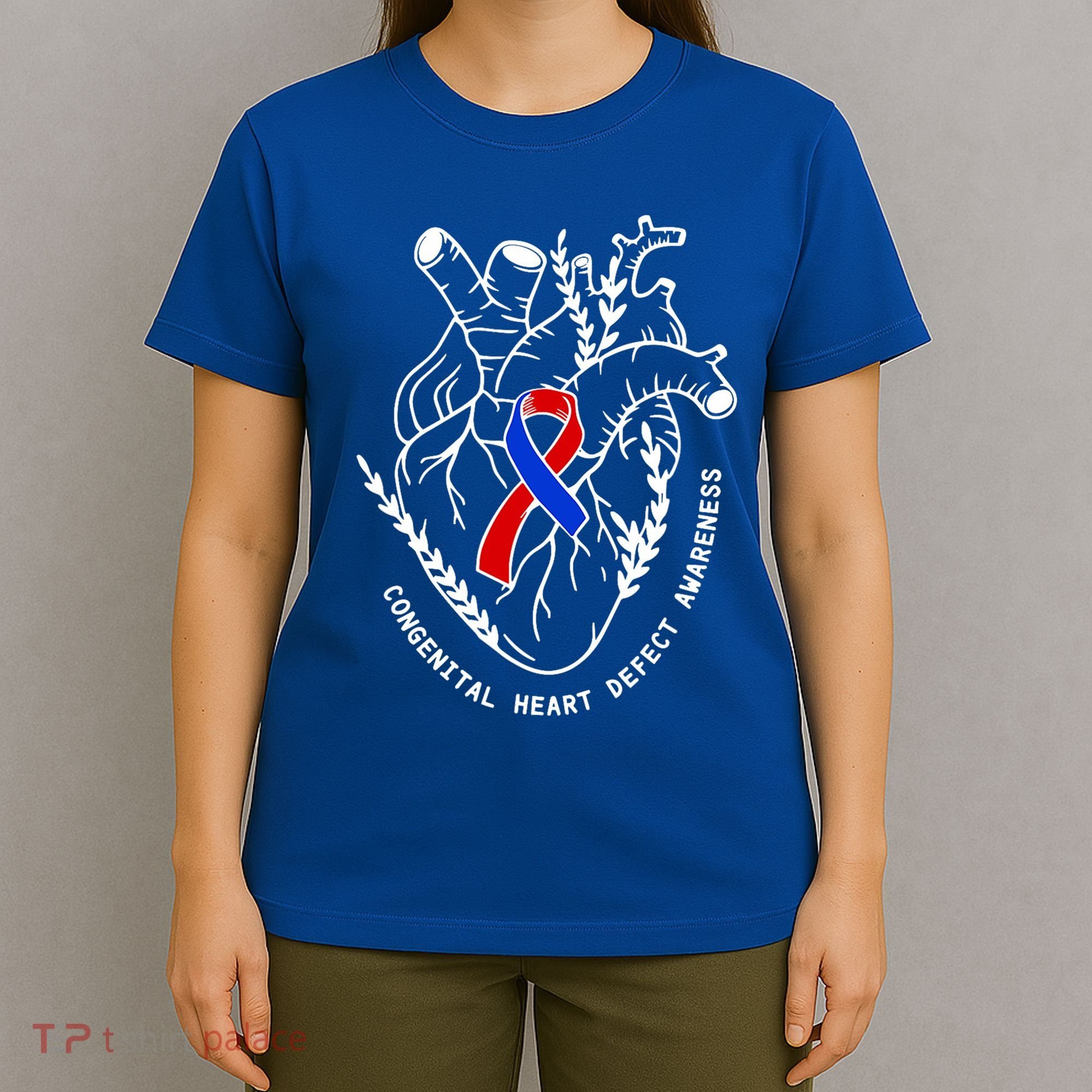 Chd Congenital Heart Defect Disease Awareness Ribbon Warrior T-Shirt