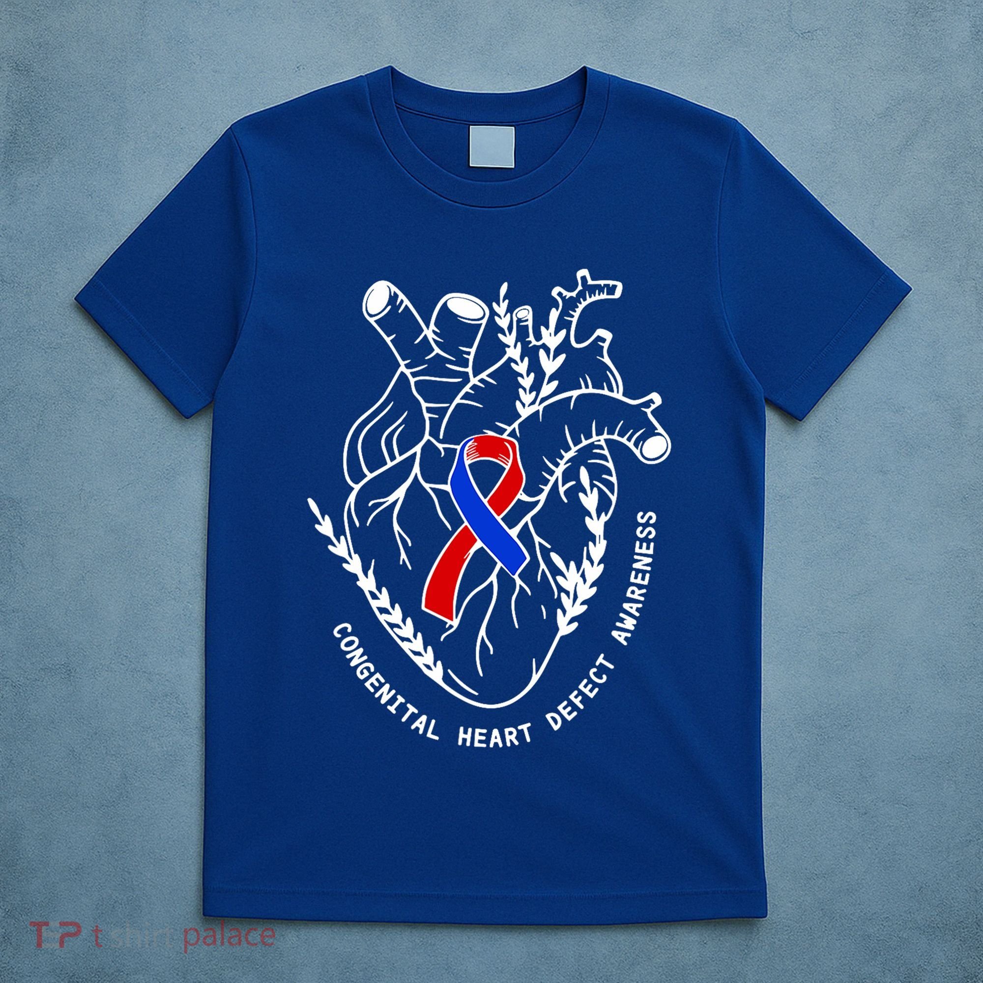 Chd Congenital Heart Defect Disease Awareness Ribbon Warrior T-Shirt