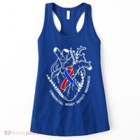 Chd Congenital Heart Defect Disease Awareness Ribbon Warrior Women's Tank Top thumb 0