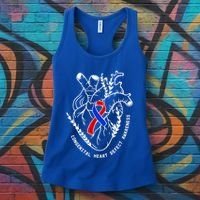 Chd Congenital Heart Defect Disease Awareness Ribbon Warrior Women's Tank Top thumb 3
