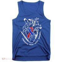 Chd Congenital Heart Defect Disease Awareness Ribbon Warrior Tank Top thumb 0