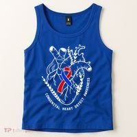Chd Congenital Heart Defect Disease Awareness Ribbon Warrior Tank Top thumb 2