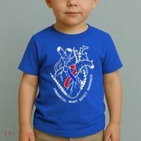 Chd Congenital Heart Defect Disease Awareness Ribbon Warrior Toddler T-Shirt thumb 2