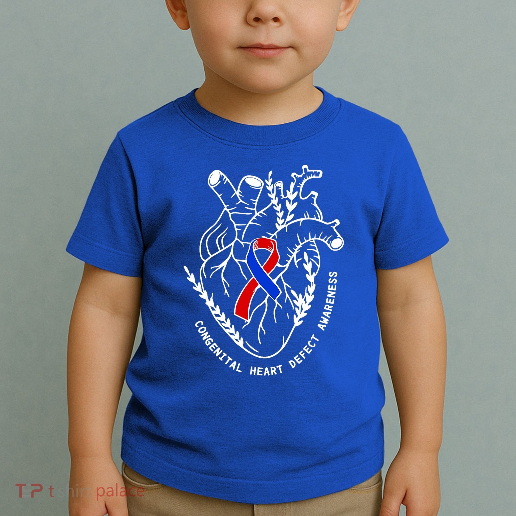 Chd Congenital Heart Defect Disease Awareness Ribbon Warrior Toddler T-Shirt