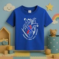 Chd Congenital Heart Defect Disease Awareness Ribbon Warrior Toddler T-Shirt thumb 3