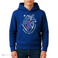 Chd Congenital Heart Defect Disease Awareness Ribbon Warrior Kids Hoodie thumb 4