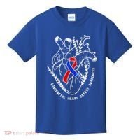 Chd Congenital Heart Defect Disease Awareness Ribbon Warrior Kids T-Shirt thumb 0