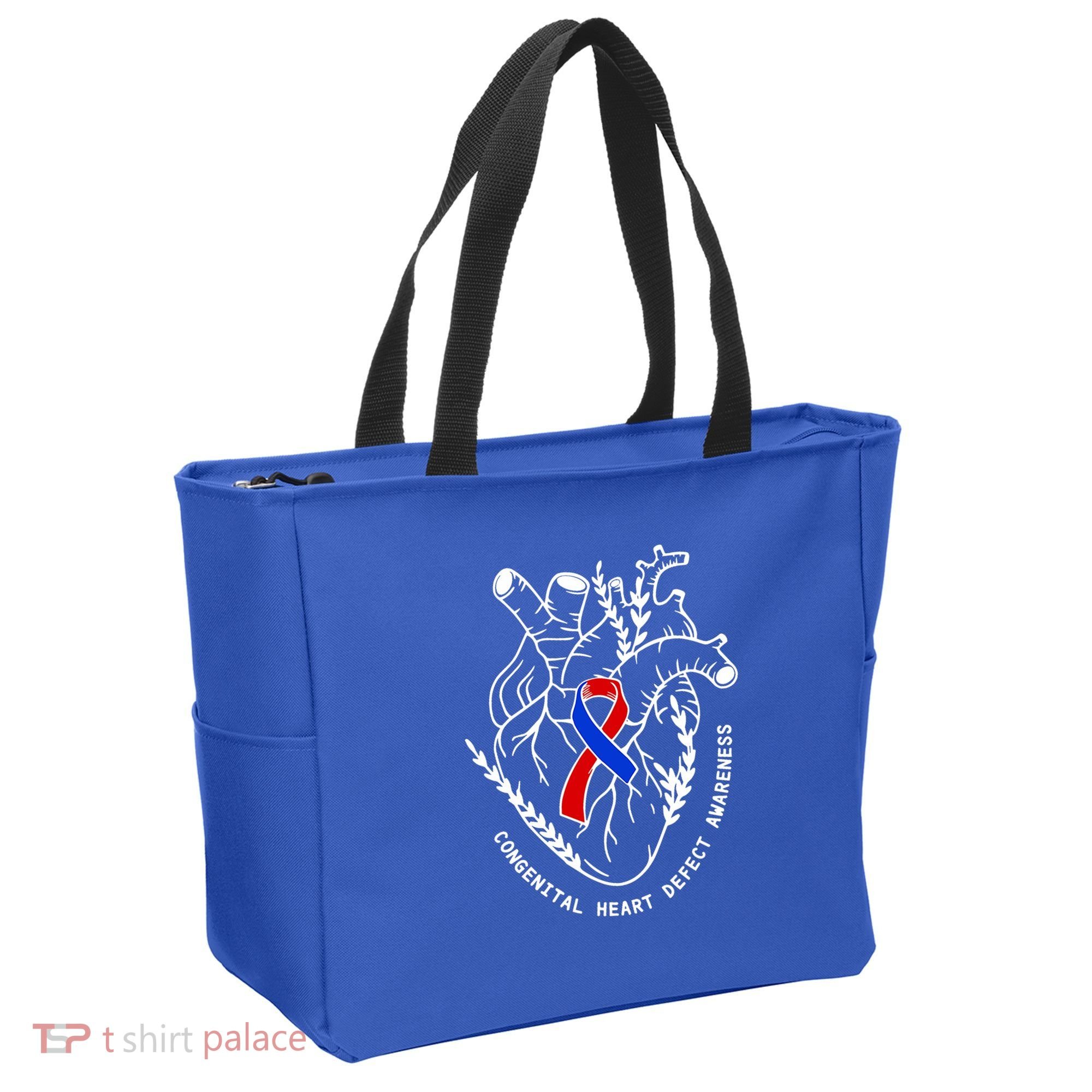 Chd Congenital Heart Defect Disease Awareness Ribbon Warrior Tote Bag