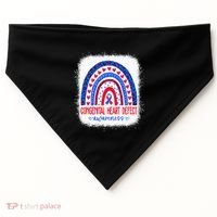 Chd Congenital Heart Defect Awareness Month USA-Made Doggie Bandana thumb 0