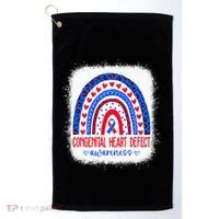 Chd Congenital Heart Defect Awareness Month Golf Towel thumb 0