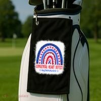 Chd Congenital Heart Defect Awareness Month Golf Towel thumb 2