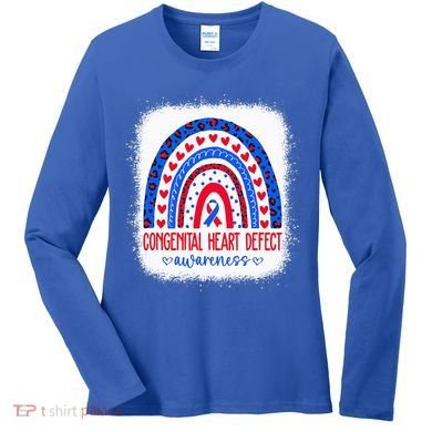 Chd Congenital Heart Defect Awareness Month Women's Long Sleeve Shirt