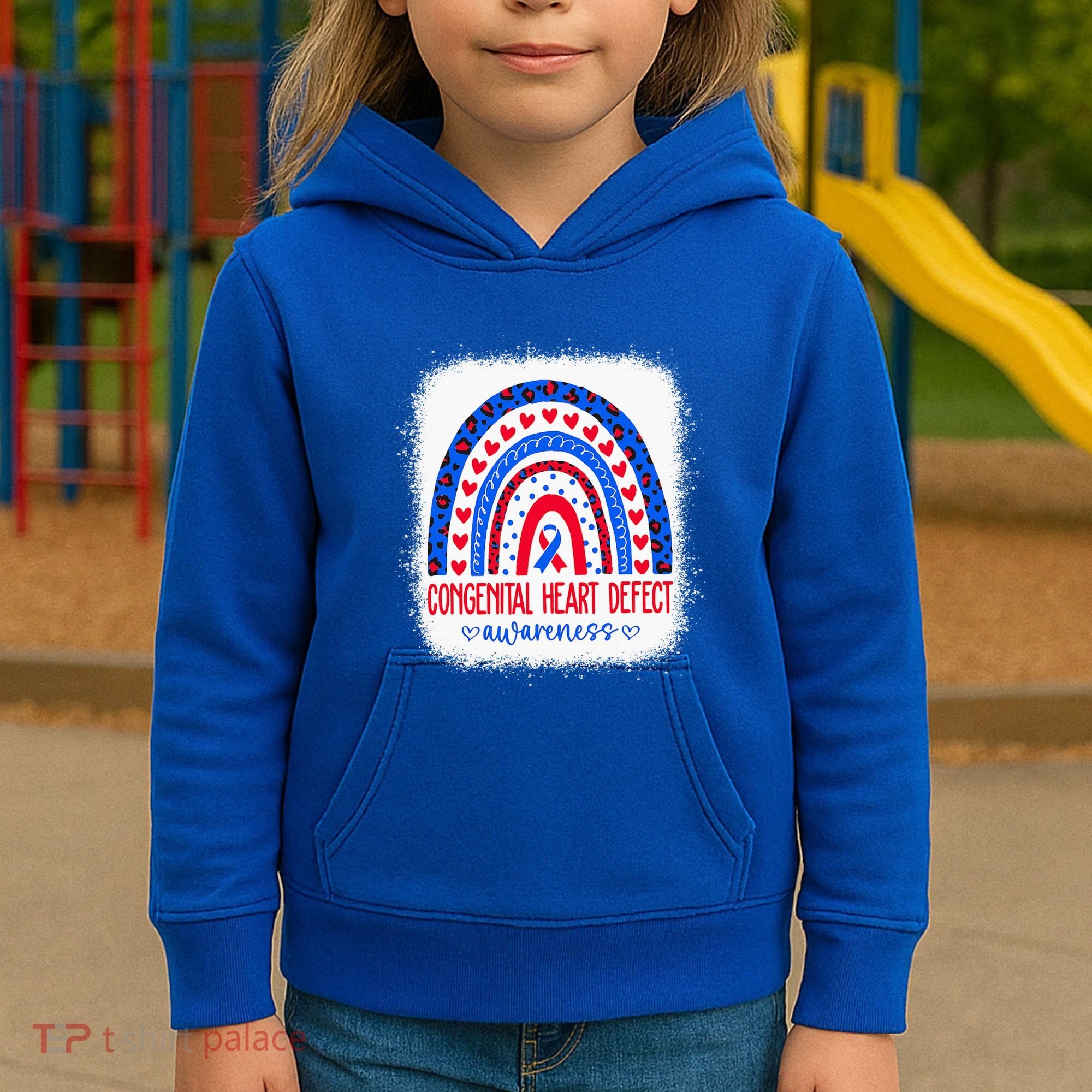 Chd Congenital Heart Defect Awareness Month Kids Hoodie