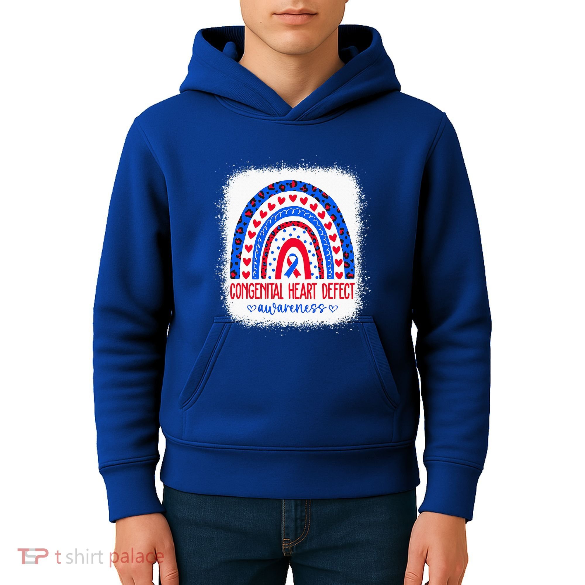 Chd Congenital Heart Defect Awareness Month Kids Hoodie