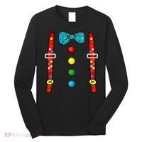 Clown Costume Halloween Funny Circus Clown Diy Costume Long Sleeve Shirt thumb 0