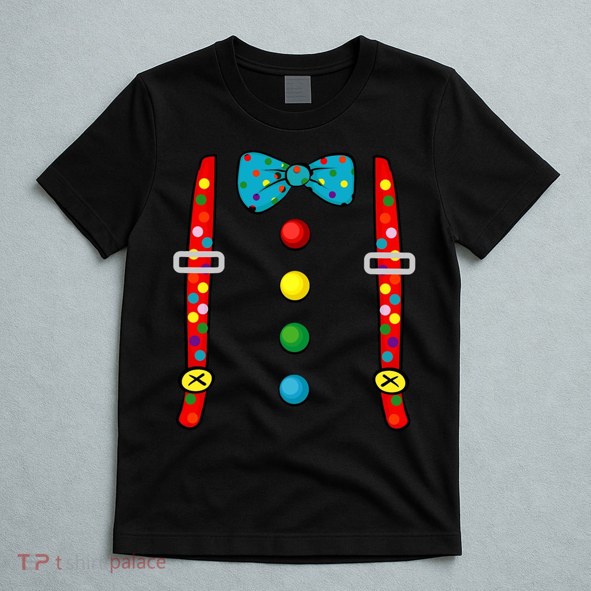 Clown Costume Halloween Funny Circus Clown Diy Costume T-Shirt