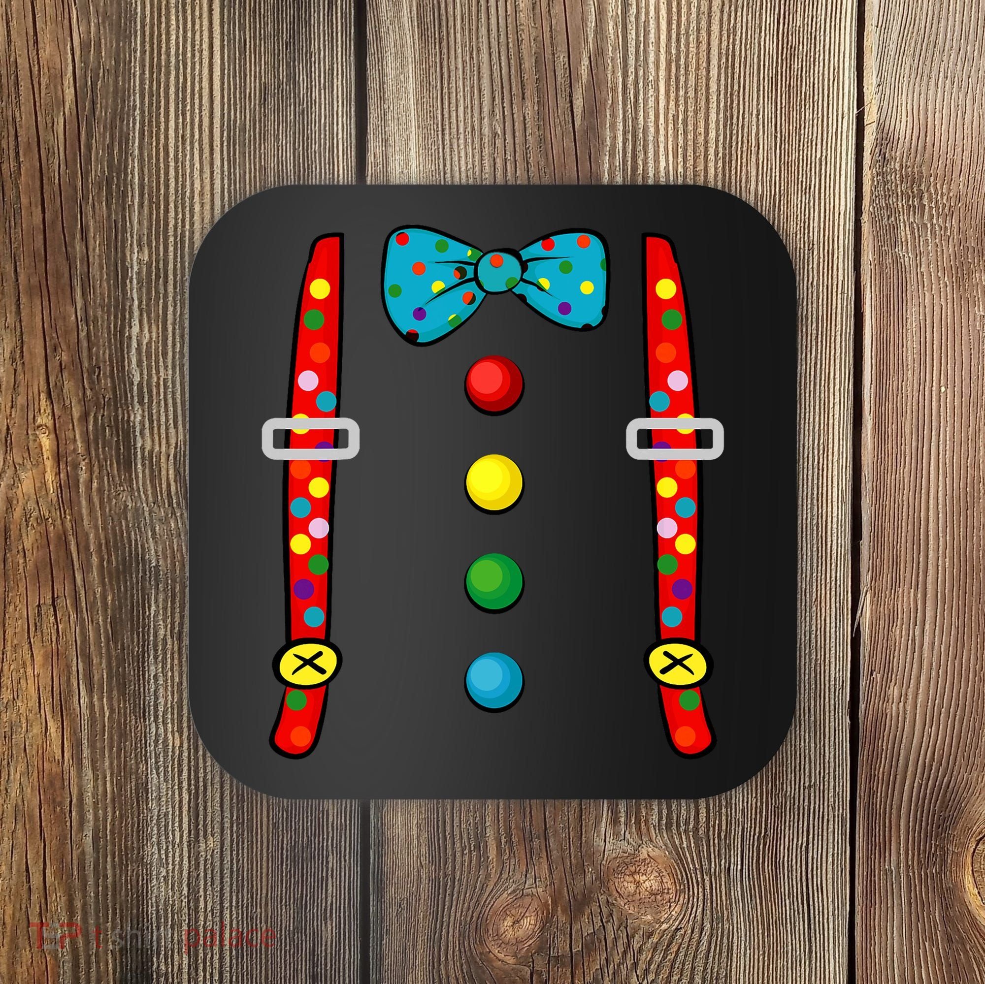 Clown Costume Halloween Funny Circus Clown Diy Costume Coaster