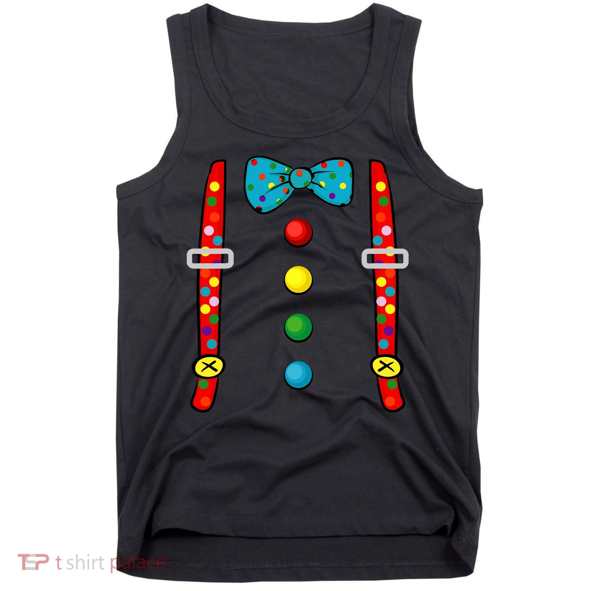 Clown Costume Halloween Funny Circus Clown Diy Costume Tank Top