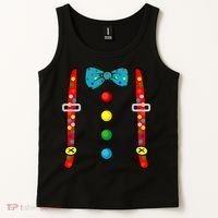 Clown Costume Halloween Funny Circus Clown Diy Costume Tank Top thumb 2