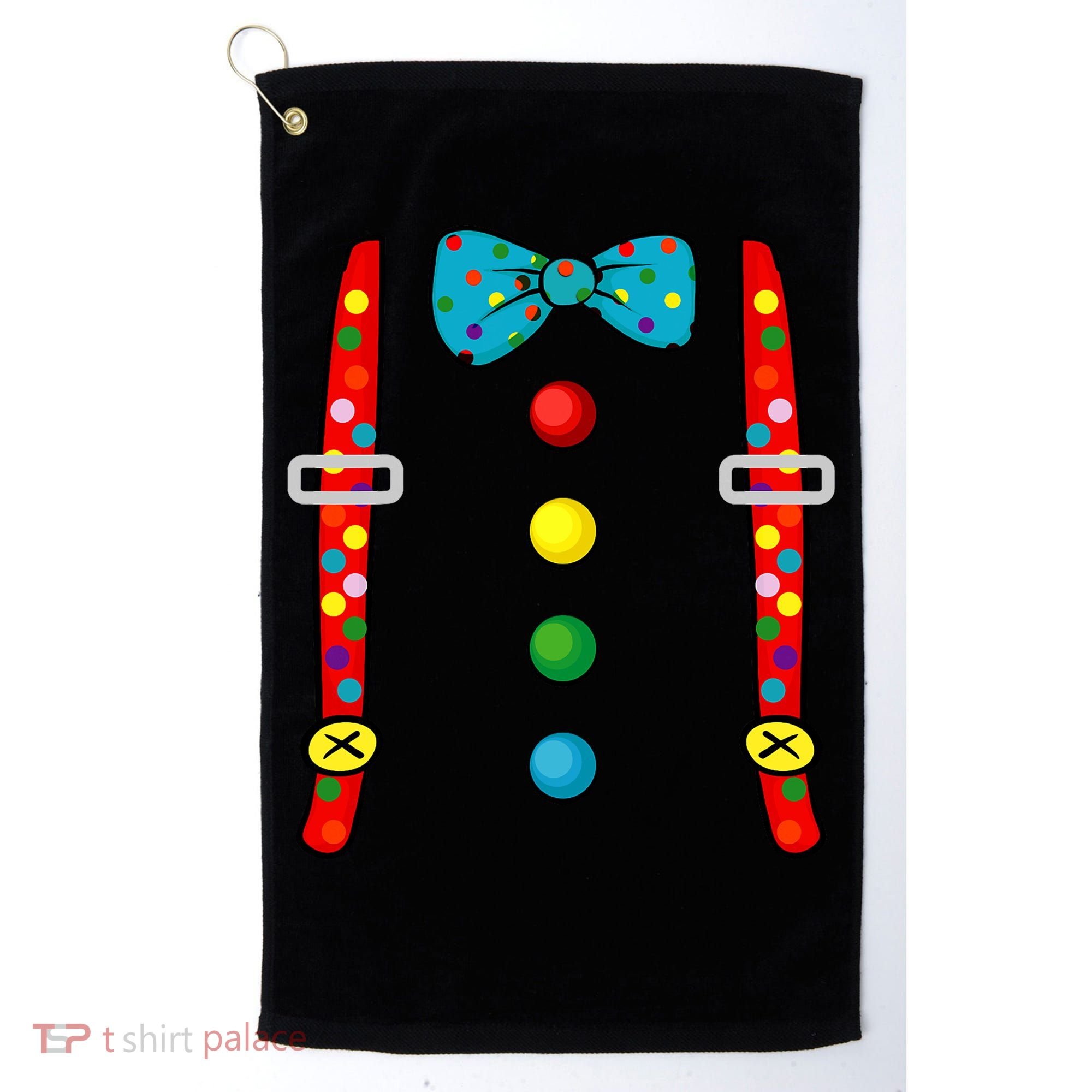 Clown Costume Halloween Funny Circus Clown Diy Costume Golf Towel
