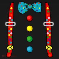 Clown Costume Halloween Funny Circus Clown Diy Costume Visor thumb 3