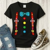 Clown Costume Halloween Funny Circus Clown Diy Costume Women's T-Shirt thumb 3