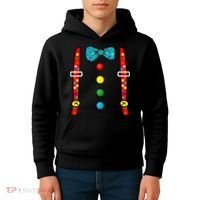 Clown Costume Halloween Funny Circus Clown Diy Costume Kids Hoodie thumb 4