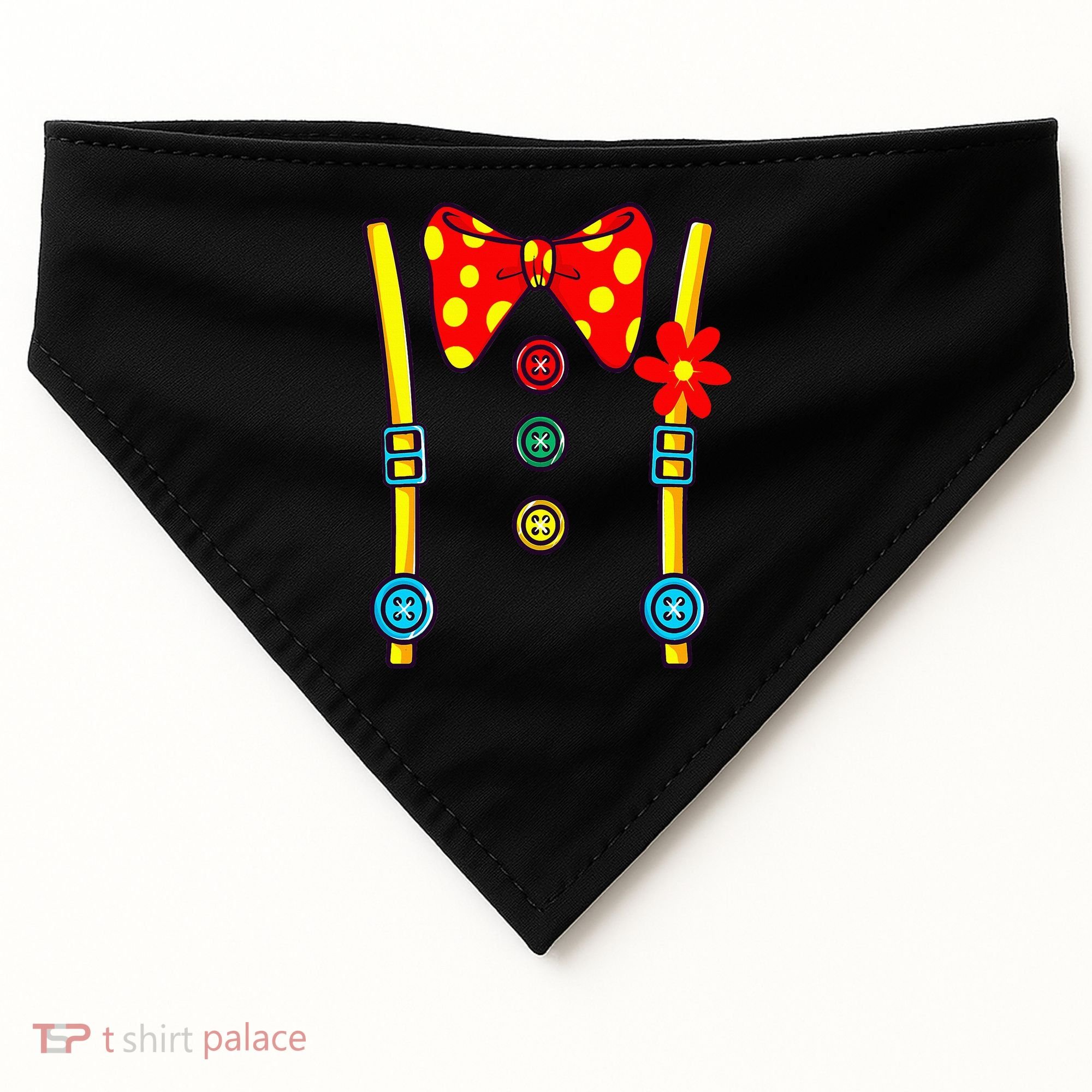 Clown Costume Halloween Circus USA-Made Doggie Bandana