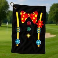 Clown Costume Halloween Circus Golf Towel thumb 1