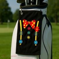 Clown Costume Halloween Circus Golf Towel thumb 2